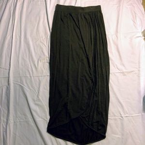 Bobeau Green Maxi Skirt